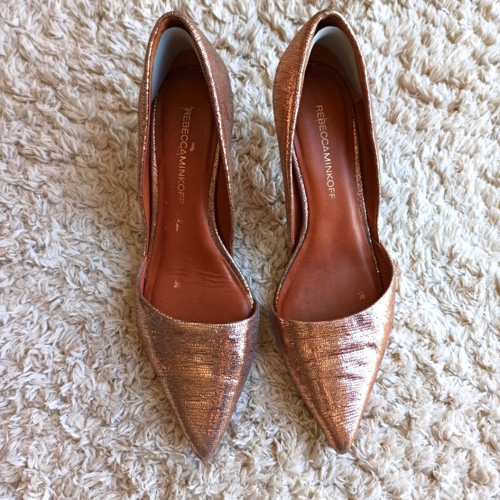 Rose Gold/Champagne Pumps